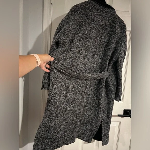 ATM Anthony Thomas Melillo Kimono Overcoat Heather Gray Women Size Small $795